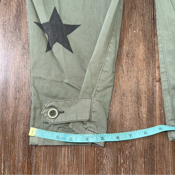 Pistola Tammy High Waist Star Print Trousers 26 Exposed Button Pants Relaxed Fit - Picture 11 of 11